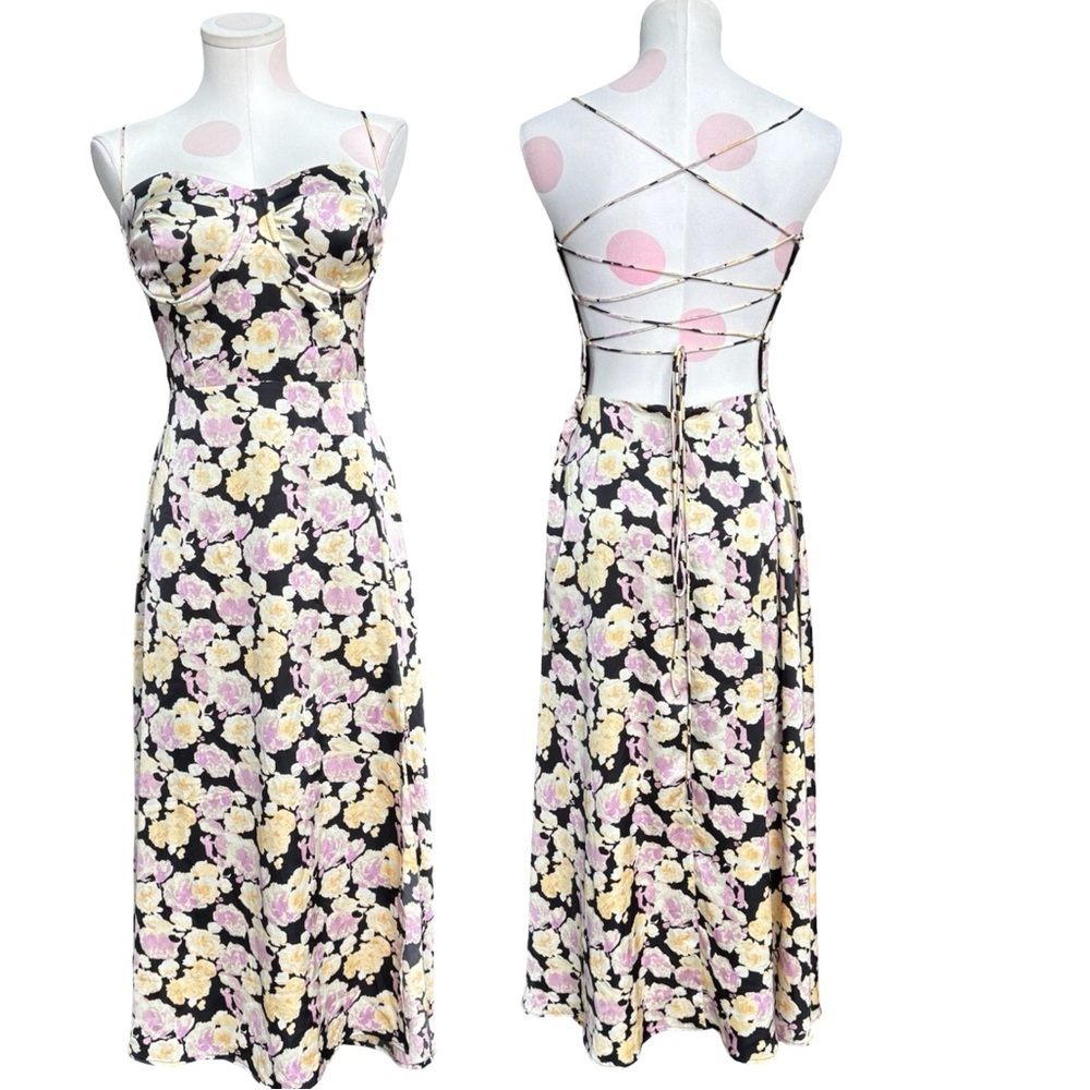 ASTR The Label - Floral Corset Style Dress - XL